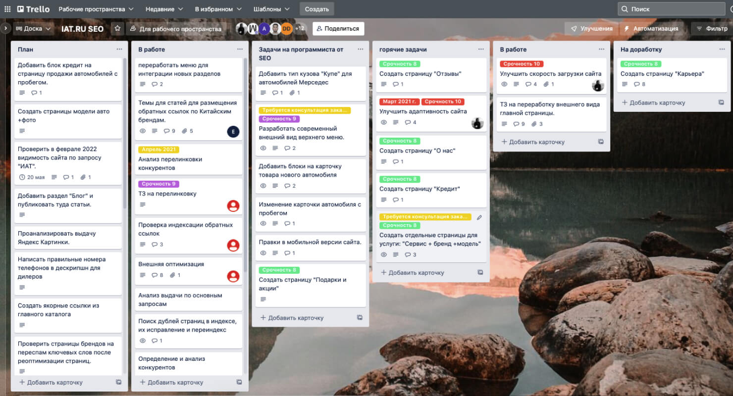 За первый год работы наша команда закрыла около 100 задач.